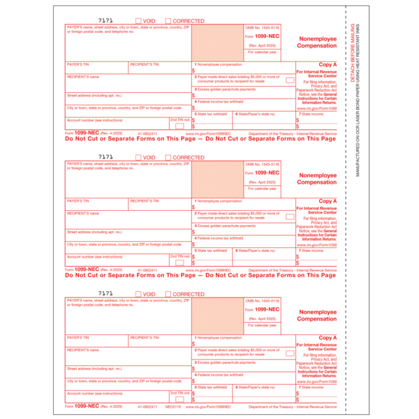 1099 Nec Forms Forms For Pclaw And Time Matters 1099 Nec Forms Forms For Pclaw And Time Matters